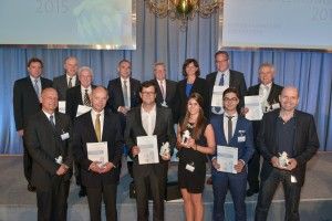 Martin Hager (front row, 3rd from left) at "Bayerns Best 50" award ceremony