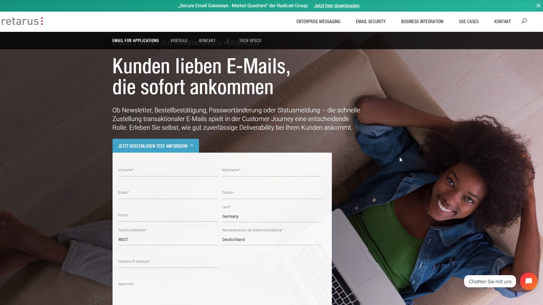 Transactional Email jetzt kostenlos testen