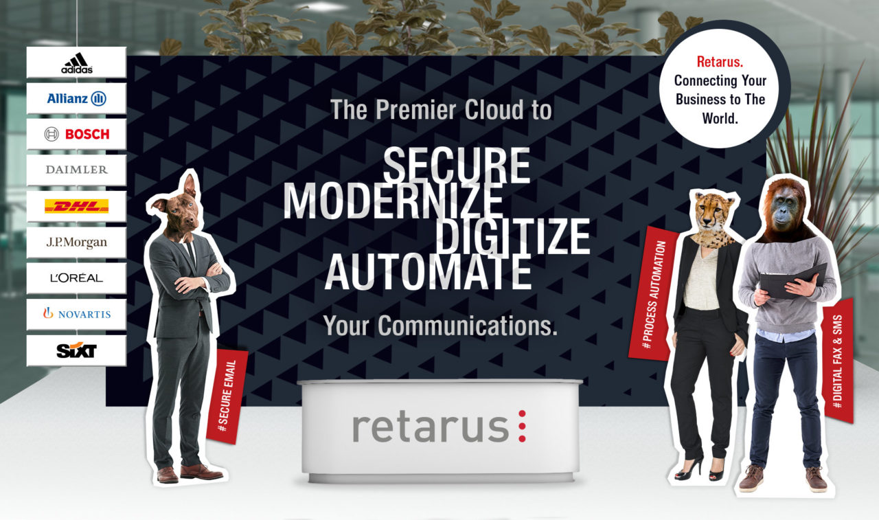 Retarus auf dem Digital Future Congress 2020 Der Retarus-Stand beim DFC 2020