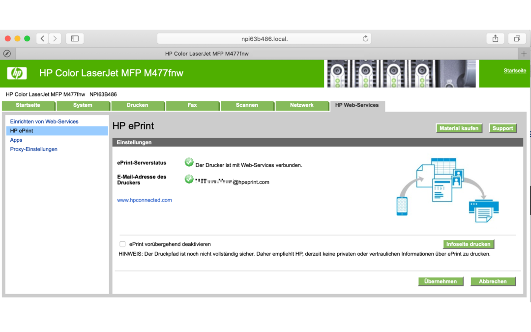 Dream Team: Retarus Fax2Mail und HP ePrint