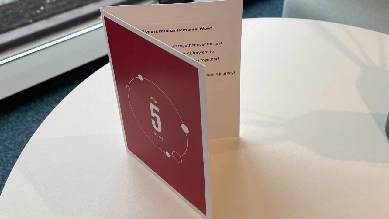 Fünf Jahre „Timi“: ein Grund zum Feiern anniversary-card