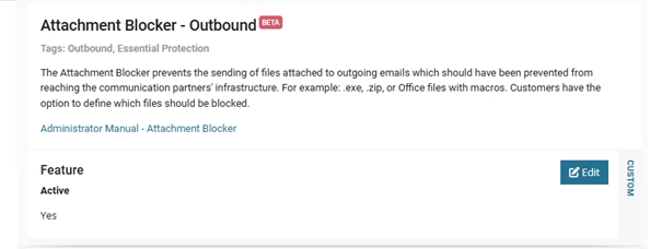 Auch für Outbound: Übersichtliche Konfiguration inklusive Benachrichtigungseinstellungen für Admins.