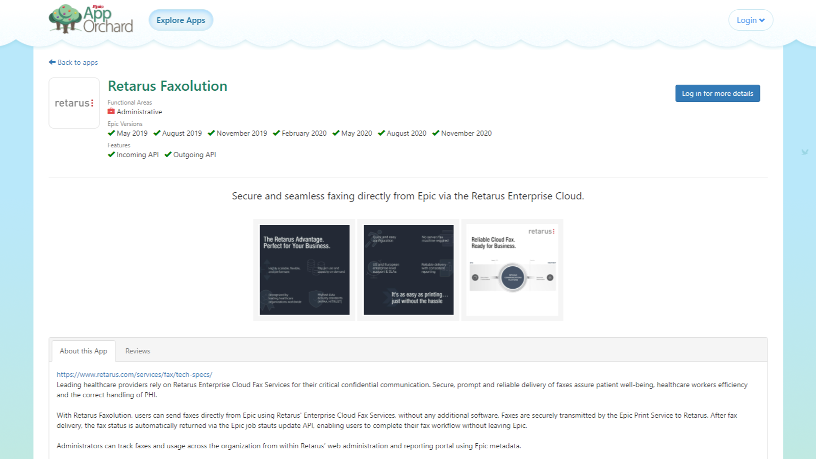 Retarus Faxolution with Epic Integration