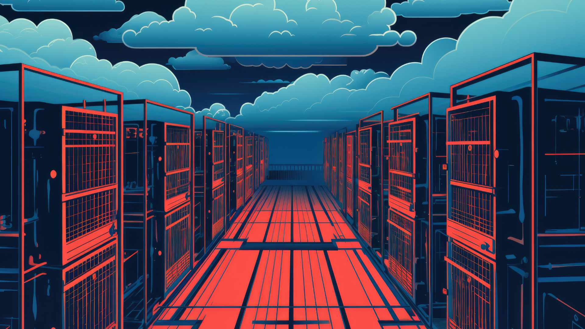 The Cloud is a Prison – Generative AI illustrations
