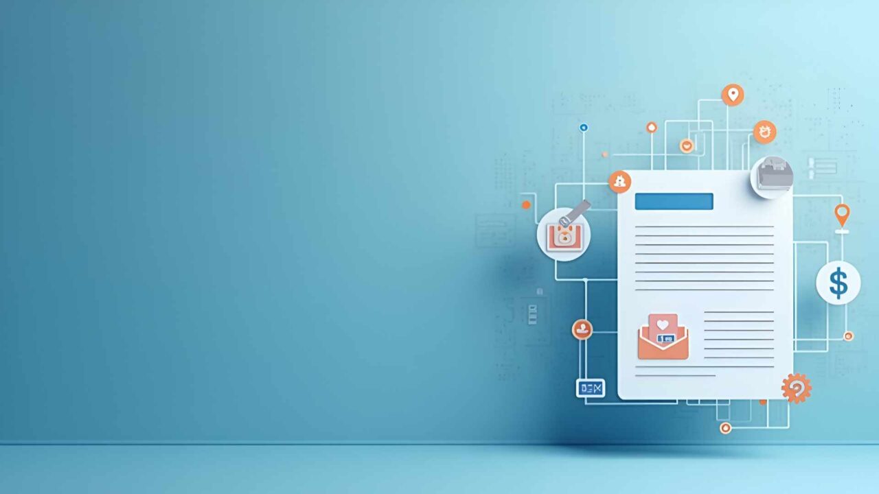 Minimalist Abstract Wallpaper Design for Automated Invoicing: St