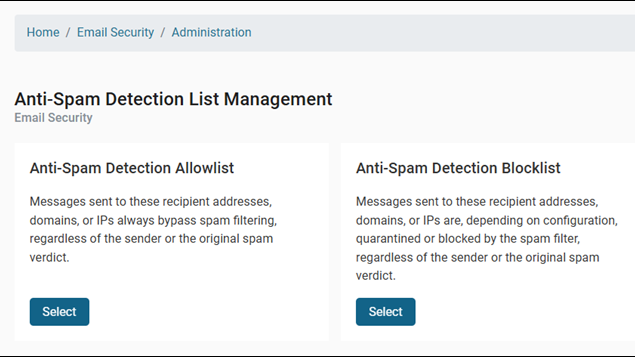 New myEAS release: Streamlined AntiSpam administration and optimized dashboard