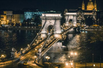 Ungarn, Budapest bei Nacht