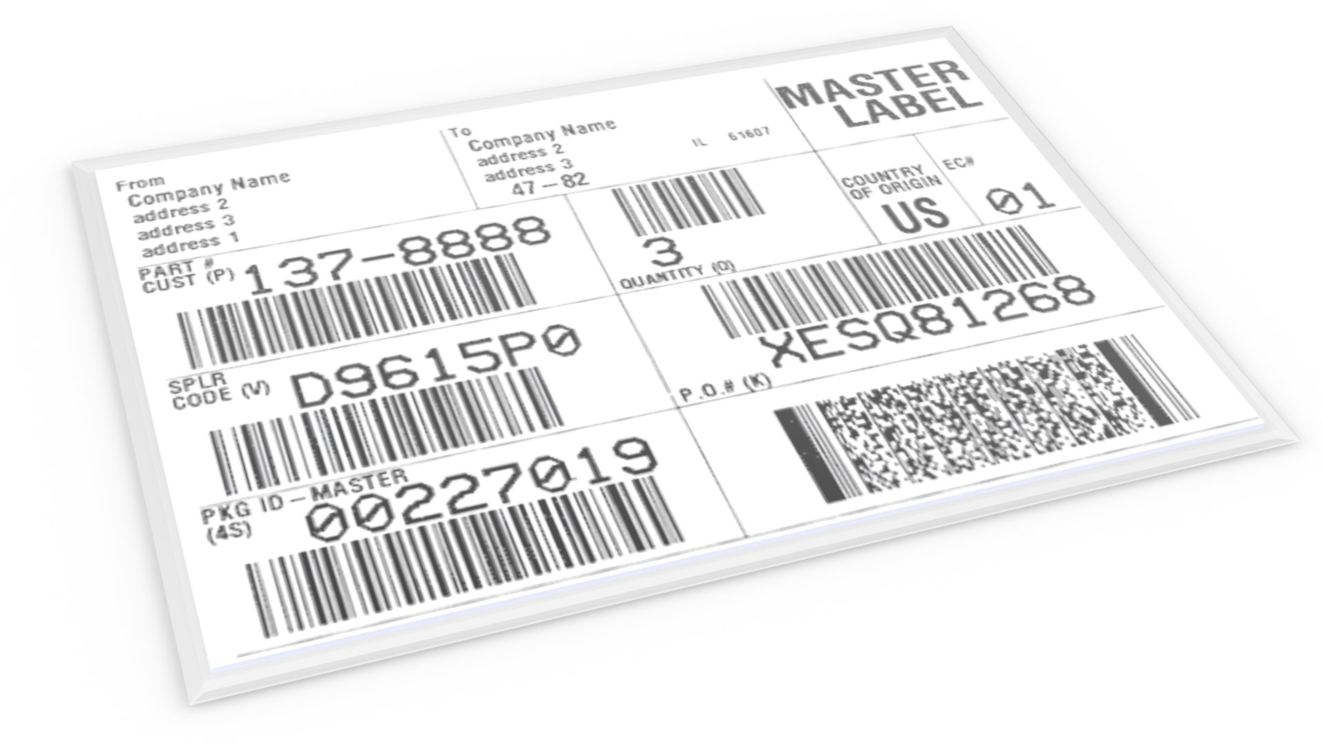 EDI Label Daten