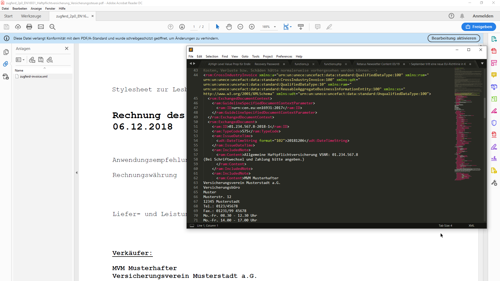 ZUGFeRD 2.0 – mit Retarus kein Problem