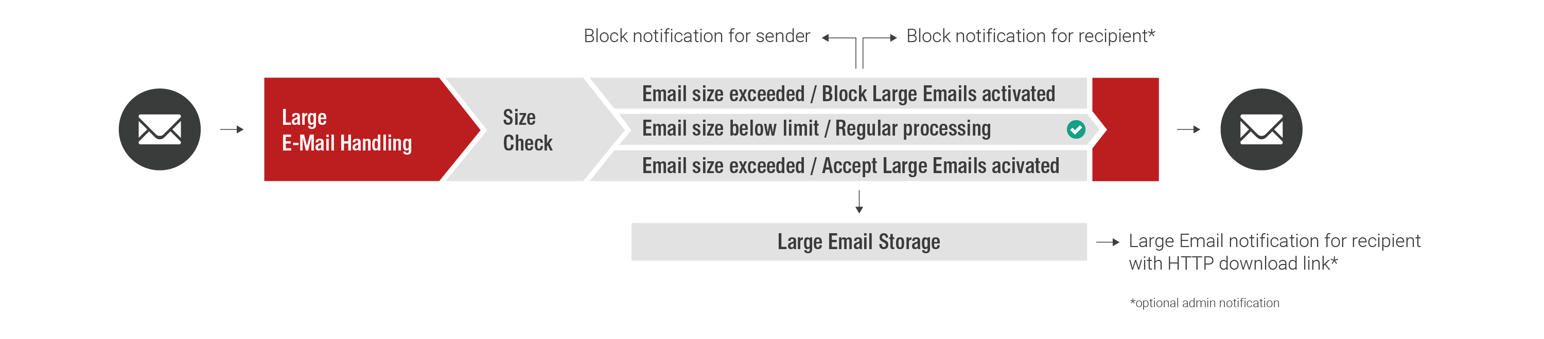 Large Email Handling