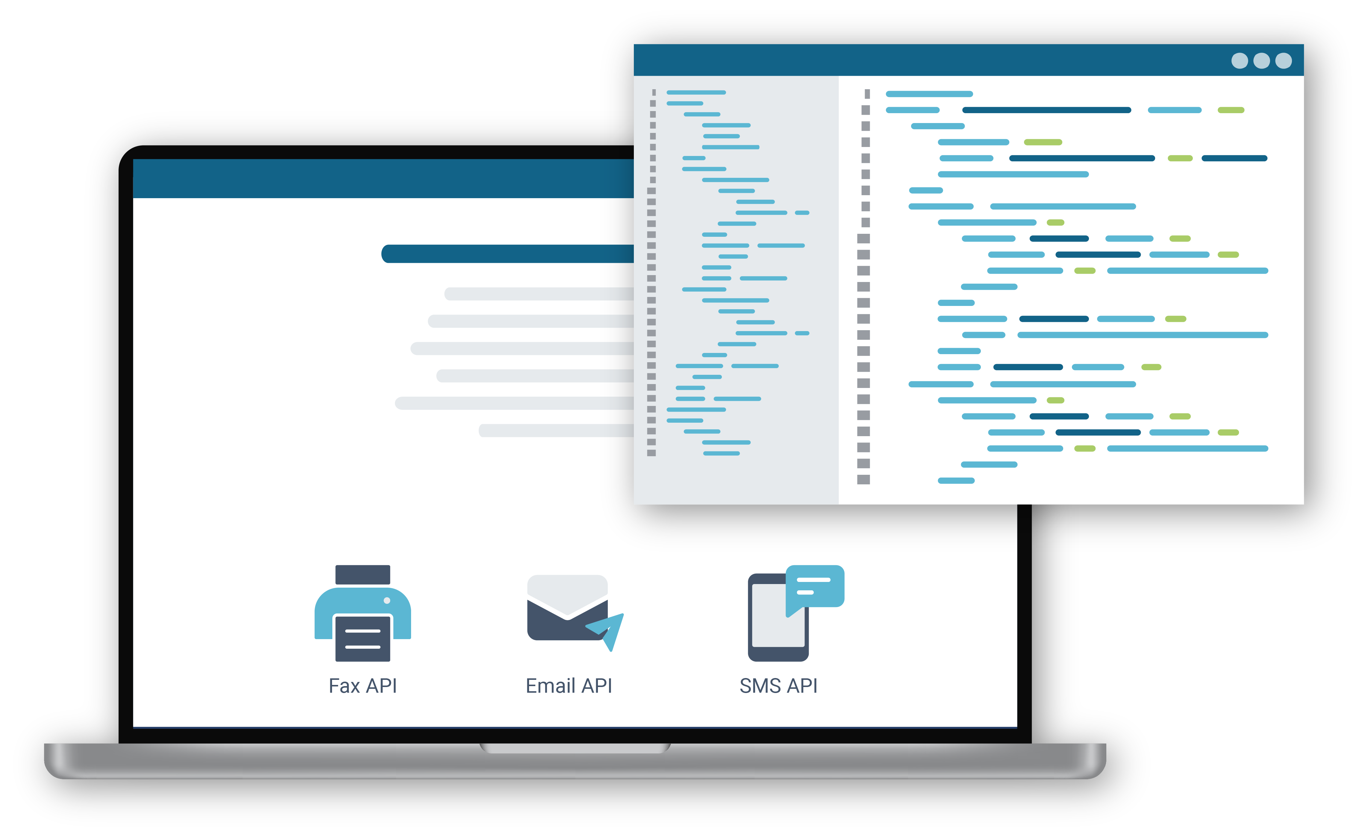 Graphic: Developer Portal for SMS, Email and Fax API