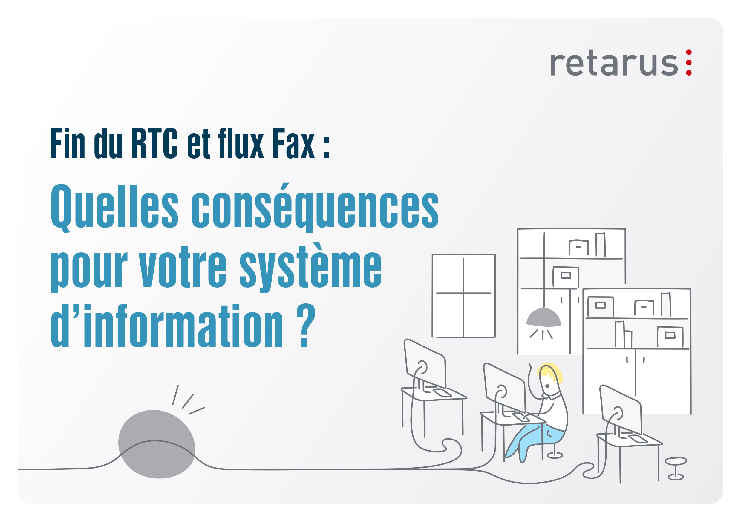 Image couverture ebook Guide fin du fax RTC, conséquences et solution Fax cloud de Retarus