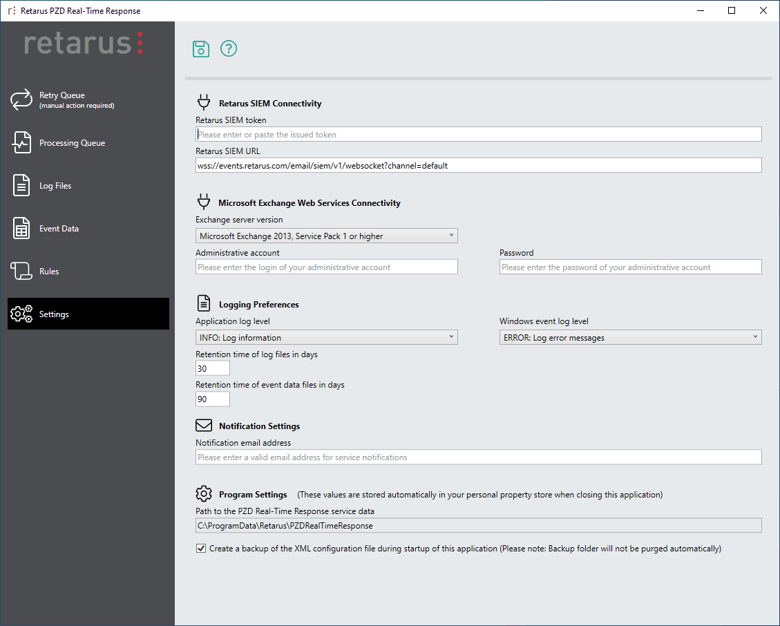 PZD-Real-Time-Response_Settings